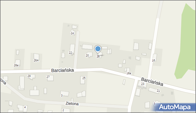 Srokowo, Barciańska, 18, mapa Srokowo