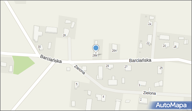 Srokowo, Barciańska, 26A, mapa Srokowo