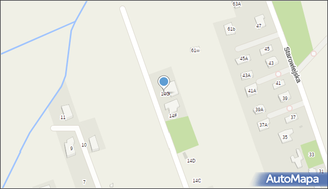 Stara Wieś, Baśniowa, 14G, mapa Stara Wieś