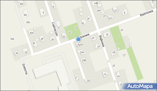 Stara Wieś, Baśniowa, 23, mapa Stara Wieś