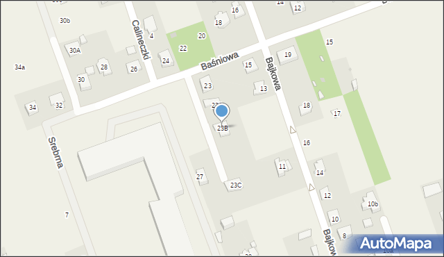 Stara Wieś, Baśniowa, 23B, mapa Stara Wieś