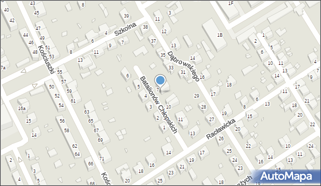 Stargard, Batalionów Chłopskich, 8, mapa Stargard