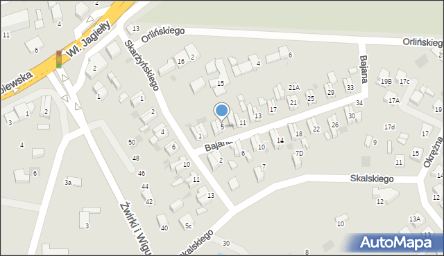 Starogard Gdański, Bajana Jerzego, 5, mapa Starogard Gdański