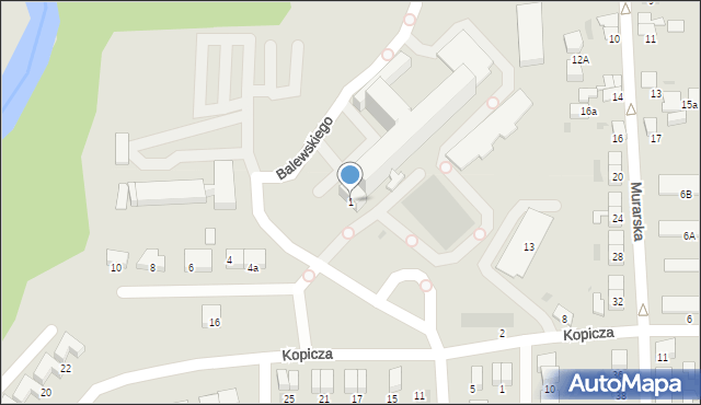 Starogard Gdański, Balewskiego Józefa, dr., 1, mapa Starogard Gdański