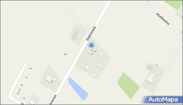 Stary Toruń, Baśniowa, 3, mapa Stary Toruń