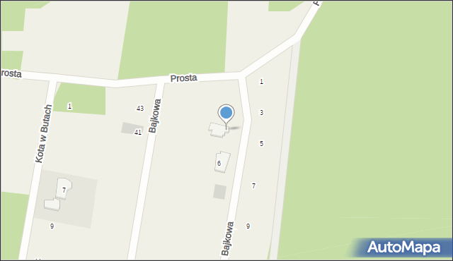 Stawiguda, Bajkowa, 4, mapa Stawiguda