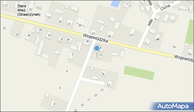 Strawczynek, Barytowa, 1, mapa Strawczynek