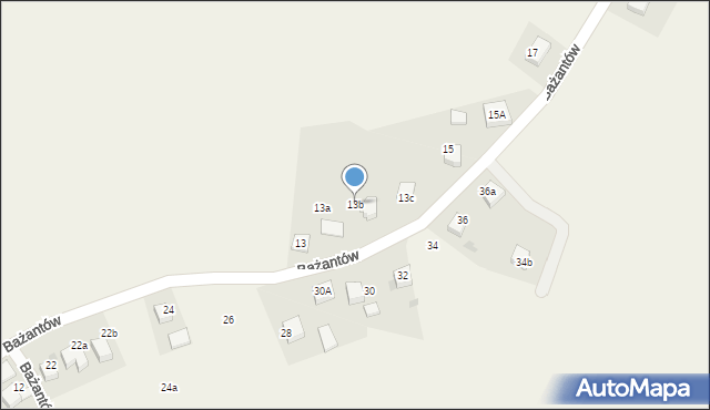 Studzienice, Bażantów, 13b, mapa Studzienice