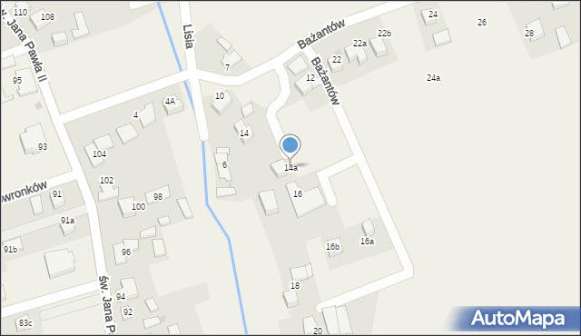 Studzienice, Bażantów, 14a, mapa Studzienice