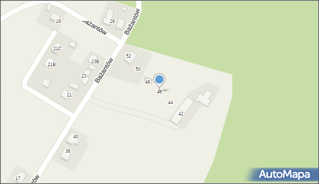 Studzienice, Bażantów, 46, mapa Studzienice