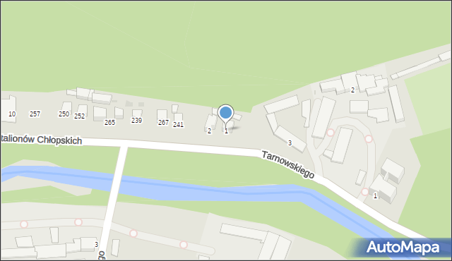 Sucha Beskidzka, Batalionów Chłopskich, 233, mapa Sucha Beskidzka