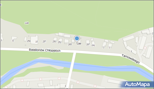 Sucha Beskidzka, Batalionów Chłopskich, 262, mapa Sucha Beskidzka