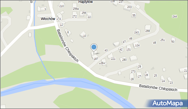 Sucha Beskidzka, Batalionów Chłopskich, 41, mapa Sucha Beskidzka