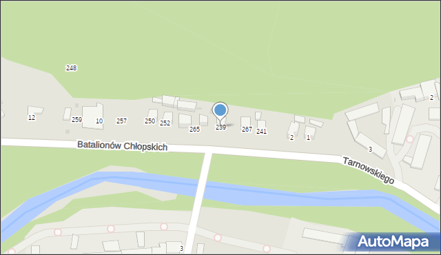 Sucha Beskidzka, Batalionów Chłopskich, 5, mapa Sucha Beskidzka