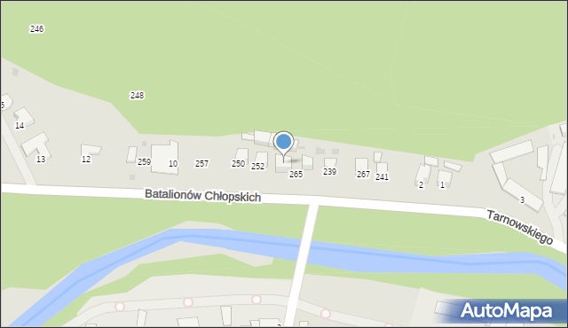 Sucha Beskidzka, Batalionów Chłopskich, 7, mapa Sucha Beskidzka