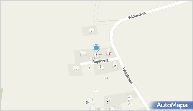 Sulechów, Bajeczna, 2, mapa Sulechów