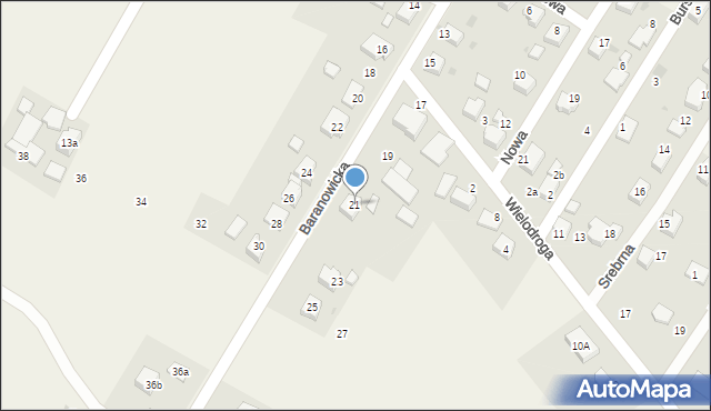 Suszec, Baranowicka, 21, mapa Suszec