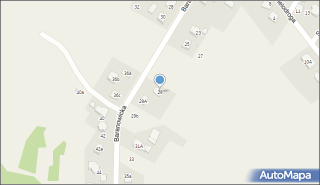 Suszec, Baranowicka, 29, mapa Suszec