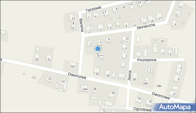 Świekatowo, Barwna, 2, mapa Świekatowo