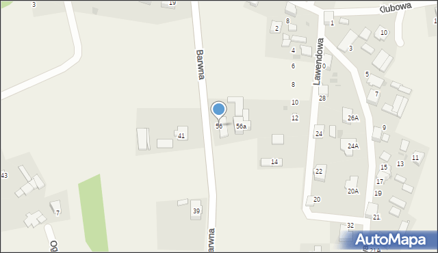 Świerczyniec, Barwna, 56, mapa Świerczyniec