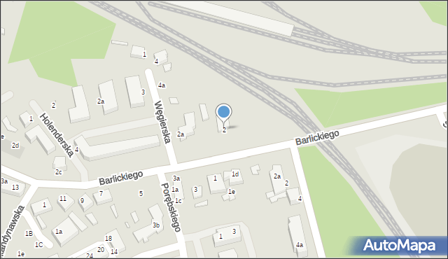 Świnoujście, Barlickiego Norberta, 2, mapa Świnoujście