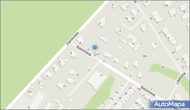 Świnoujście, Basztowa, 14, mapa Świnoujście