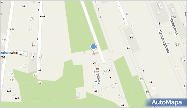 Swolszewice Duże, Barytowa, 18, mapa Swolszewice Duże