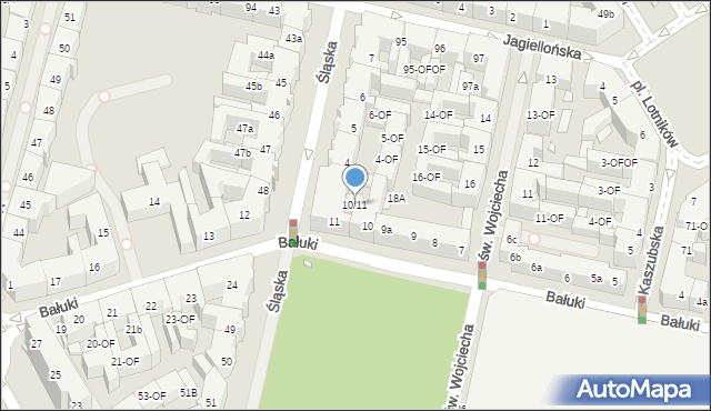 Szczecin, Bałuki Edmunda, 10/11, mapa Szczecina