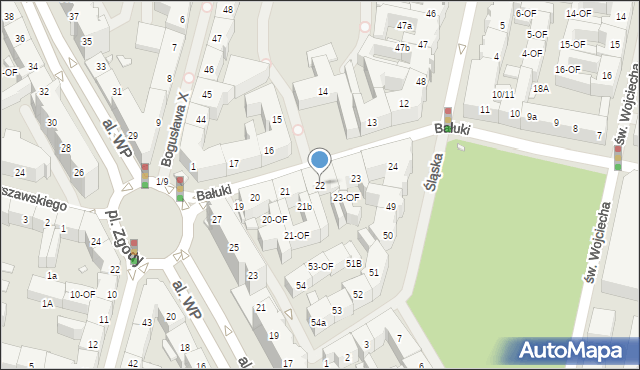 Szczecin, Bałuki Edmunda, 22, mapa Szczecina