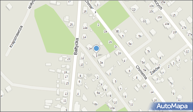 Szczecin, Balladyny, 1, mapa Szczecina