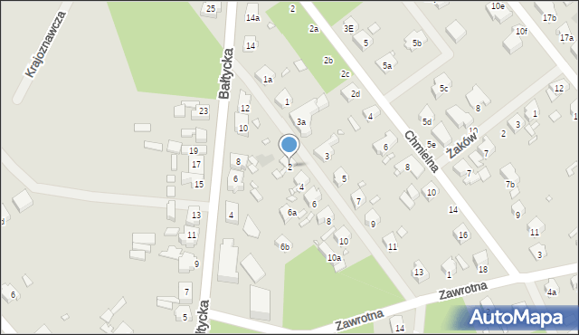 Szczecin, Balladyny, 2, mapa Szczecina