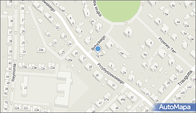 Szczecin, Bałuckiego Michała, 4, mapa Szczecina