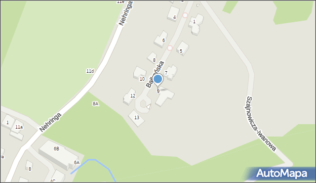 Szczecin, Bałkańska, 9, mapa Szczecina