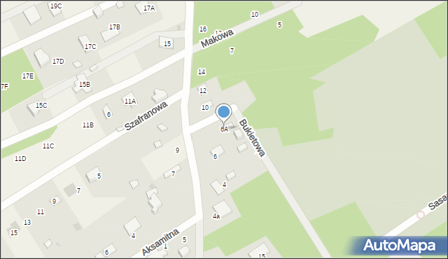 Szczęsne, Barwna, 6A, mapa Szczęsne