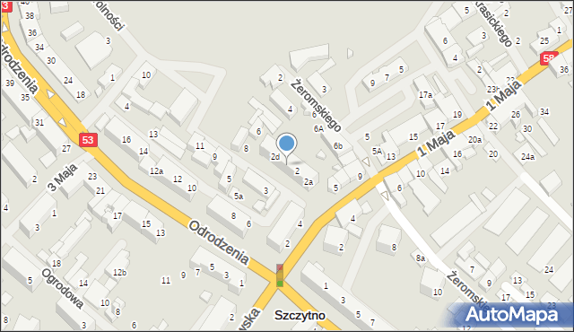 Szczytno, Barcza Reinholda, 2c, mapa Szczytno
