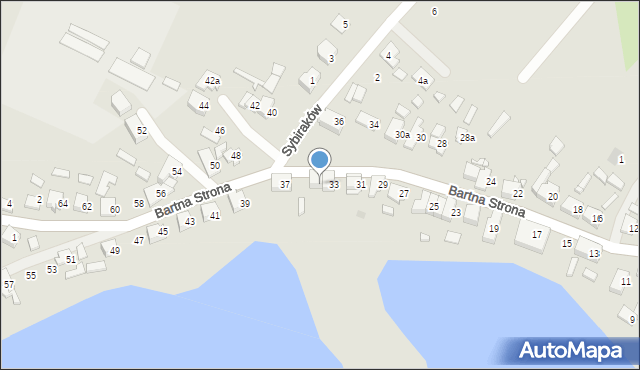 Szczytno, Bartna Strona, 35, mapa Szczytno