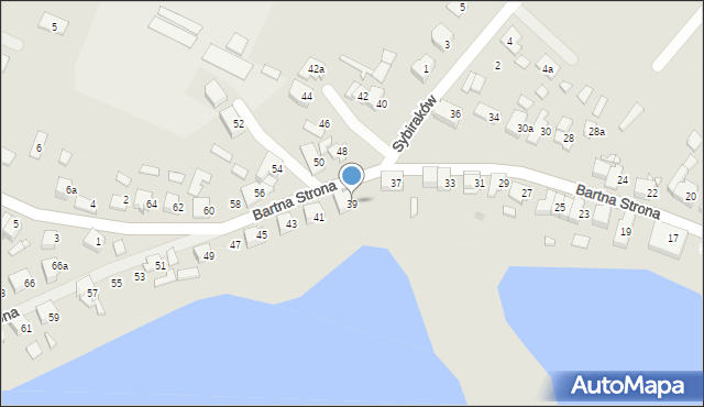 Szczytno, Bartna Strona, 39, mapa Szczytno