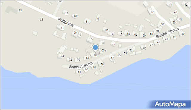 Szczytno, Bartna Strona, 66, mapa Szczytno