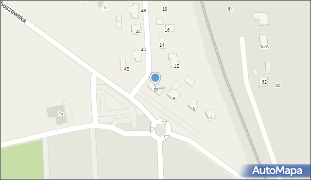 Szerominek, Baboszewska, 10, mapa Szerominek