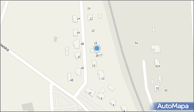 Szerominek, Baboszewska, 16, mapa Szerominek