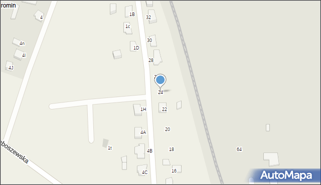 Szerominek, Baboszewska, 24, mapa Szerominek