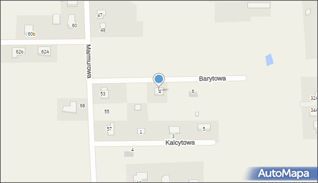 Szewce, Barytowa, 4, mapa Szewce