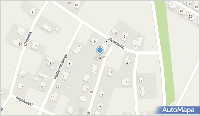 Szreniawa, Bacha Jana Sebastiana, 4, mapa Szreniawa