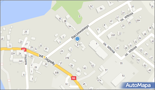 Sztum, Barczewskiego, 4, mapa Sztum
