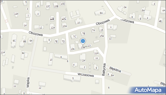 Sztutowo, Bałtycka, 13a, mapa Sztutowo