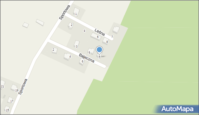 Szymbark, Bajeczna, 7, mapa Szymbark