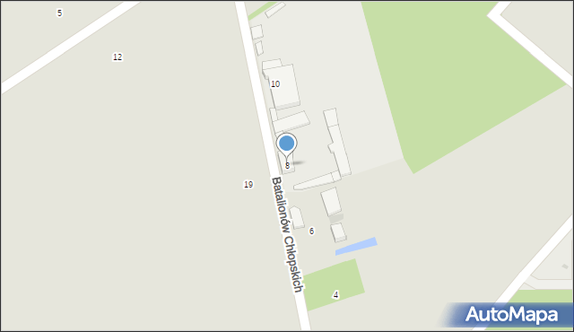 Tarnobrzeg, Batalionów Chłopskich, 8, mapa Tarnobrzegu