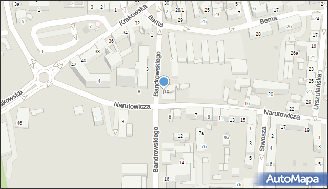 Tarnów, Bandrowskiego Wojciecha, 6, mapa Tarnów