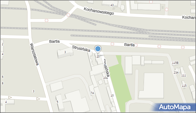 Tarnów, Bartla Kazimierza, 10, mapa Tarnów