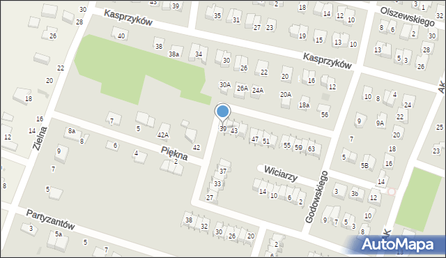 Tarnów, Batalionów Chłopskich, 39, mapa Tarnów